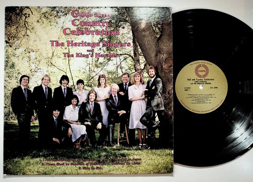 Chapel God and Country Celebration Vinyl Record The Heritage Singers Signed