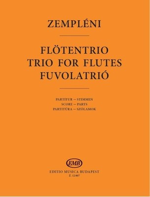 Trio for Flutes (Score and Parts) Flute Instrumental Trio Music Zempleni Editio