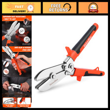 5-Blade Hand Crimper Tool for Sheet Metal, Gutter Crimping, HVAC Ductwork, Rust-