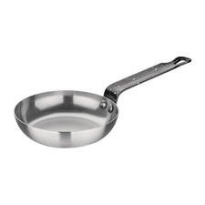 Vogue Carbon Steel Blini Pan 13cm for Pancakes - Even Heat Distribution, Oven S