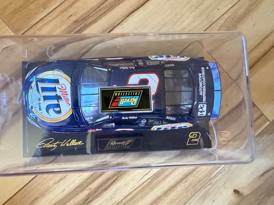 Rusty Wallace FORD Taurus #2 Miller Lite California Raced Win Version Revell - Image 2 of 4