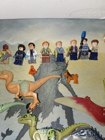 Huge LEGO Jurassic World Set Lot Open with Minifigs and All Parts