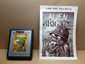 Alien Brigade Atari 7800 TESTED and Working  With Manual