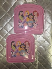 Zak Disney Princess Sandwich Containers Lot Of 2