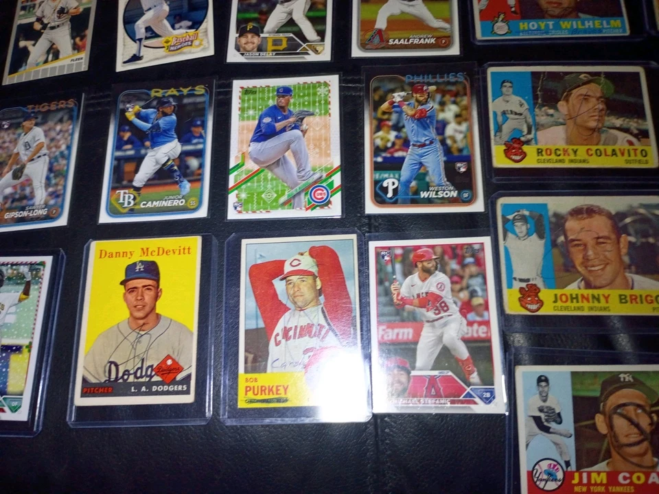 Lote de (100) tarjetas vintage del Salón de la Fama del Béisbol años 60 1970 Topps Salón de la Fama Aaron MLB Foto 4 de 4