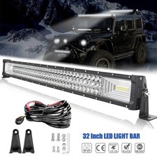 32 Led Light Bar Tri Row Spot Flood Combo Truck Offroad 4wd Atv Suv Light New 32 Led Light Bar Tri Row Spot Flood Combo Truck Offroad 4wd Atv Suv Light New