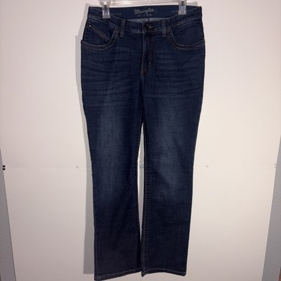 Wrangler Willow Ultimate Rider Women s Dark Wash Bootcut Blue Jeans Size 30x32