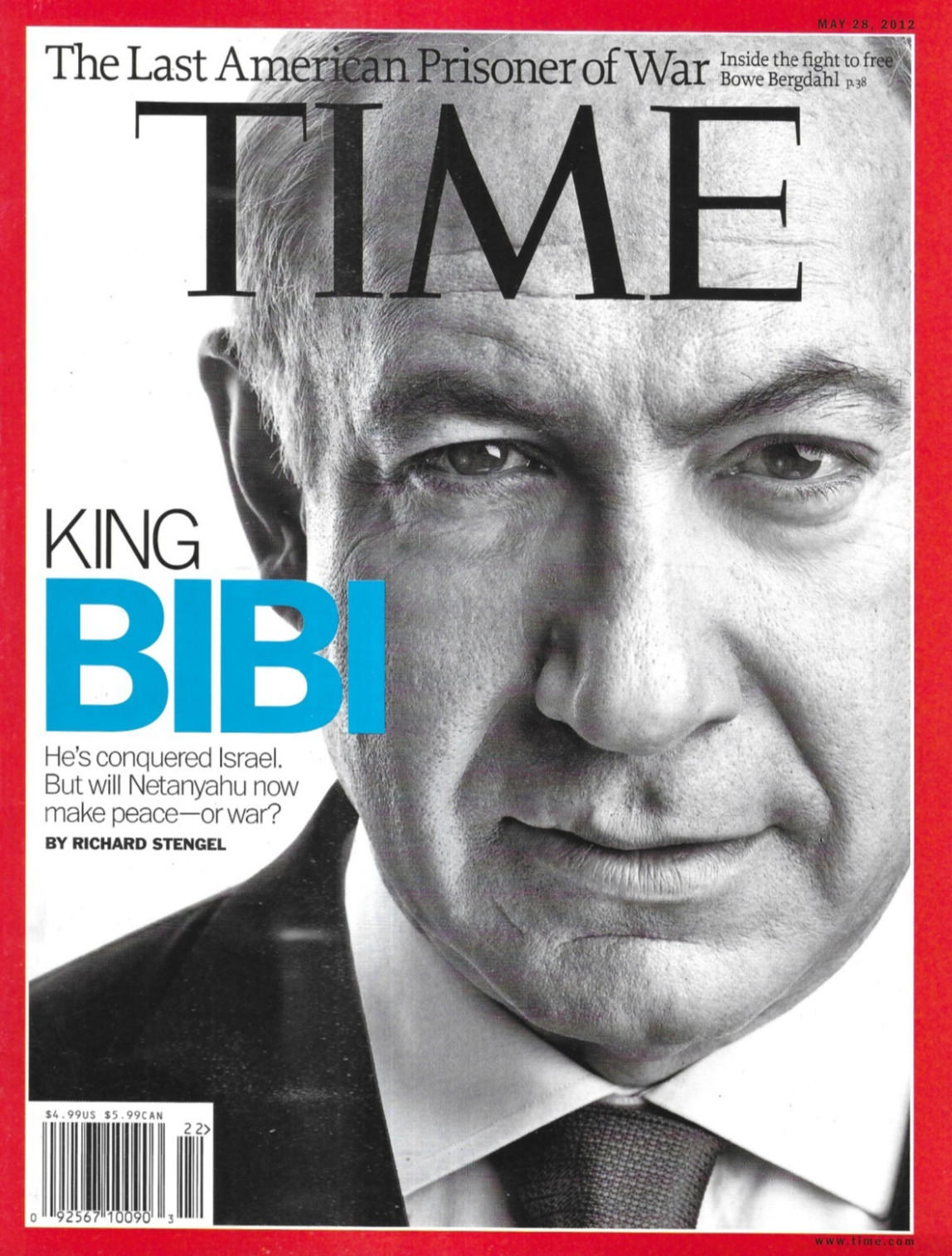 Time Magazine Benjamin Netanyahu Last American Prisoner of War Washington 2012