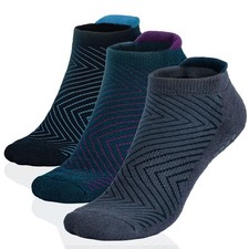 3 Pairs Of Ozaiic Non Slip Yoga Pilates Grip Socks Cushioned Unisex Gym Hospital