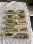 10 Vintage NOS Matchbox Diecast Models of Yesteryear Lot Y2 4 5 6 8 12 13 19