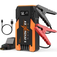 S ZEVZO ET05 Jump Starter 3000A Portable Car Jump Starter Battery Pack (7.2L ...