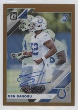 2019 Panini Donruss Optic Rookies Bronze Prizm Auto Ben Banogu #124 Auto 4z8