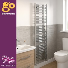 Chrome Heated Towel Rail Bathroom Radiator Silver Ladder Heater H1800 x W500mm