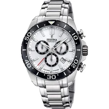 Chronograph Ceramic White / Stainless Steel | White Dial Wristwatch F20042-1