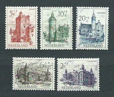 Holland - Mail 1951 Yvert 554/8 ** Mnh Castles