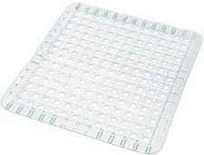 Image of Addis Kitchen Sink Liner Mat Protective Washing Up Drainer Accessories - Clear
