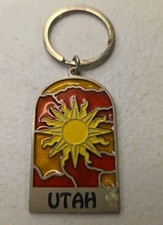 Utah Sun Catcher Keychain. Vintage