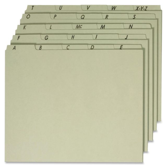 Globe-Weis Pressboard File Guides – Vertical Letter Size, 1-31 Index, Light Green For Office Organizing - View #4