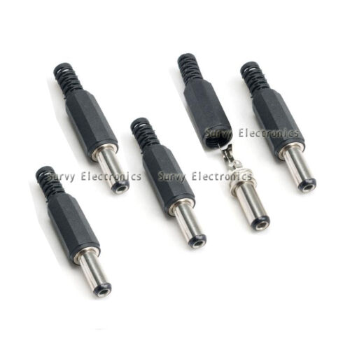 5pcs DC Power 3.5mmx1.35mm Male Plug Jack Connector Socket Adapter for CCTV New - Afbeelding 1 van 1