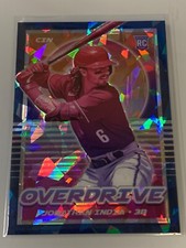 2021 Panini Chronicles Overdrive Jonathan India Rookie Blue Cracked Ice #17/25