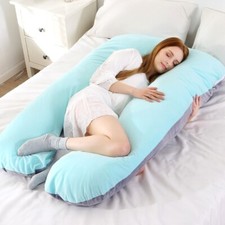 U-Shaped Pregnancy Pillow - Full Body Maternity Support Cushion.
