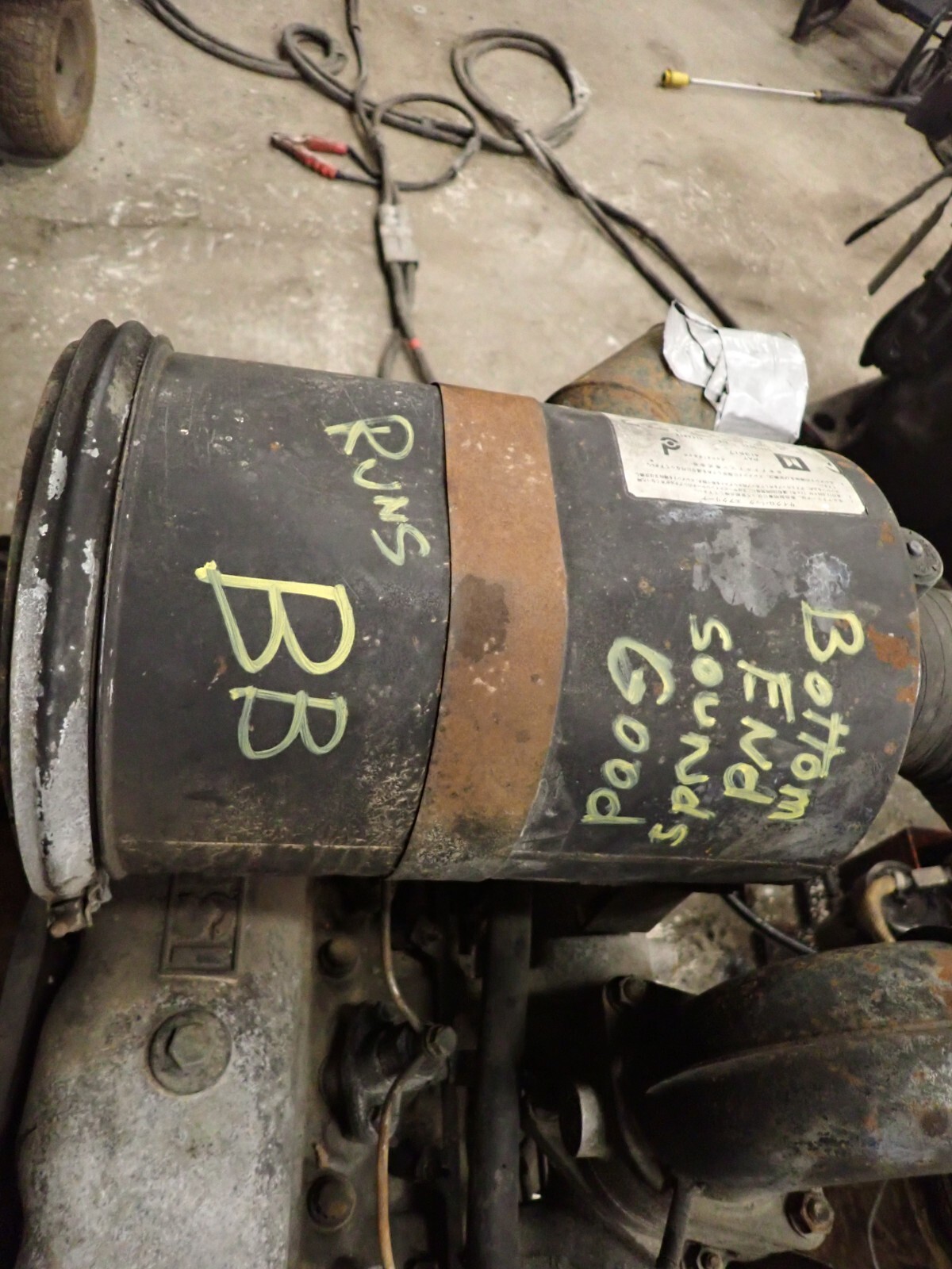 Isuzu 6BD1 Diesel Engine RUNNING TAKEOUT! 6BD1PL Forklift Generator