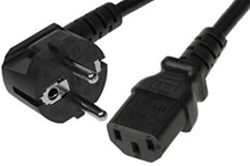 C13 Power Cord EU Type Plug 5ft PC-C13-EU-180CM 6-feet European 2 Prong to C13