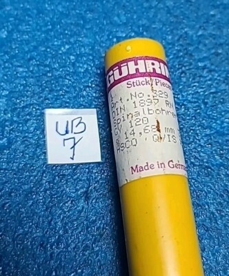 GUHRING    NO . 329  DIN 1897 RN   SPIRALBOHRER  GV120   # 14,68MM    37/64 HSCO