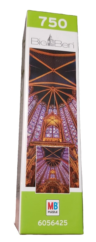 Sealed Big Ben MB Jigsaw Puzzle Stained Glass Sainte Chapelle, Paris 27" x 20" - Image 3 of 4