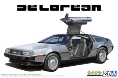 Aoshima The Supercar No.21 1982 Delorean DMC-12 1/24 Plastic Model Kit 06435