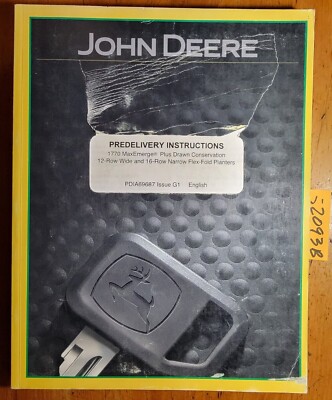 John Deere 1770 MaxEmerge Plus Drawn Cons 12W 16N Flex-Fold Planter Pred Manual