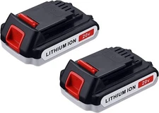 2 PACK 20 Volt V Max 3.0Ah Lithium Ion Replacement Battery For Craftsman Bolt On