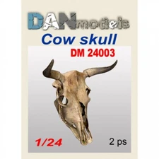 DAN Models 24003 Plastic Scale Kit 1:24 Accessories for Diorama. Cow Skull 2 pcs