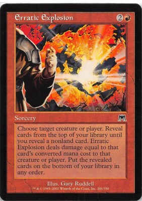 Erratic Explosion *Common* Magic MtG x1 Onslaught SP
