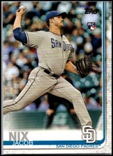 2019 Topps #33 Jacob Nix - Rookie RC FREE SHIPPING!