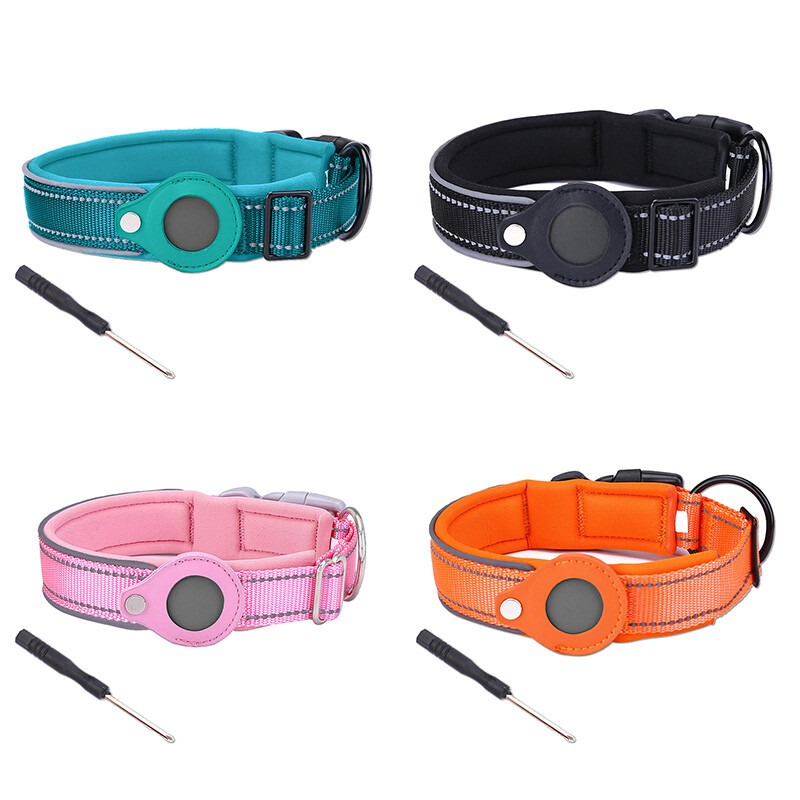 Protective Anti-Loss AirTag Collar Holder Case for Pets, Dogs, and Cats