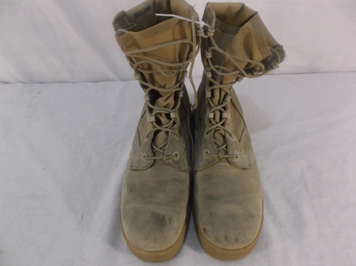 Hot Weather Vented Desert Tan military Combat Boots Vibram 