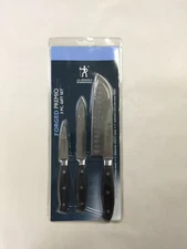 HENCKELS Forged Premio Starter Knife Set, 3 Piece, Black