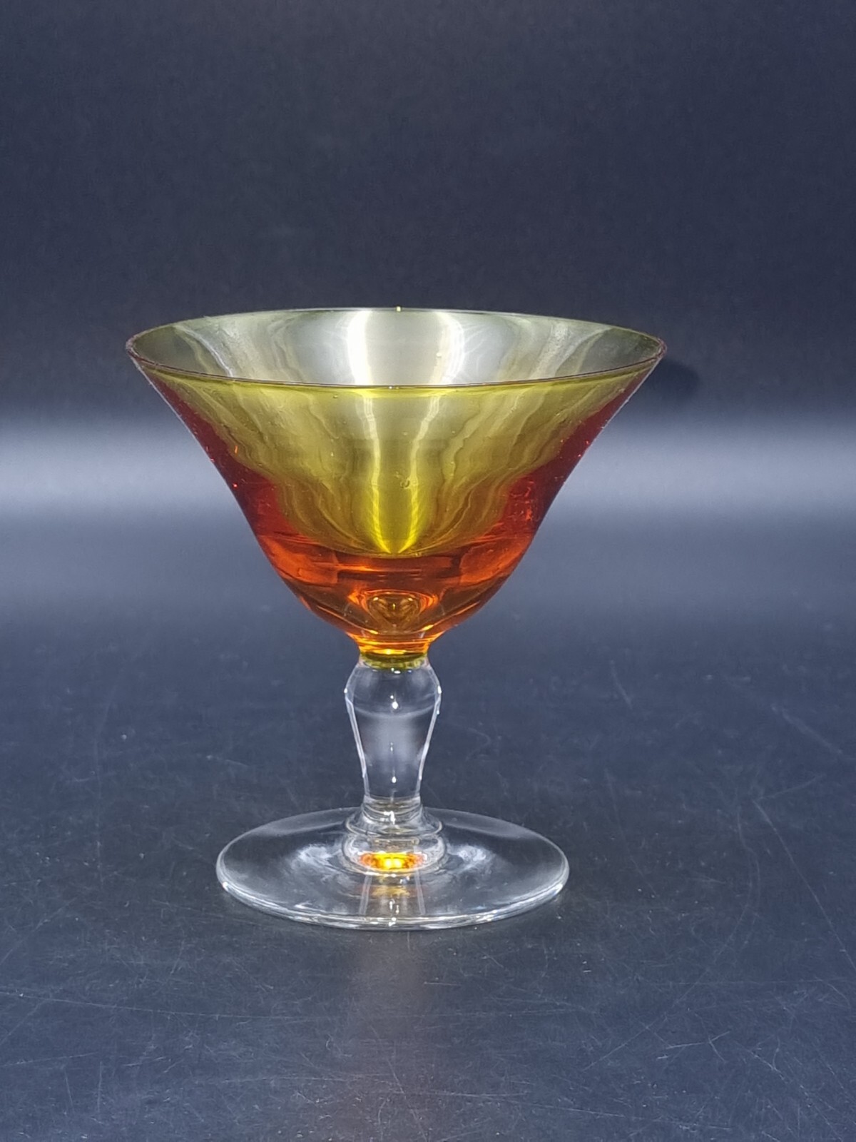 Pair of Colour Glass Martini/Cocktail Glasses eBay