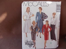 McCalls Misses Two-Piece Dress Size 10 Uncut Pattern 4593