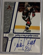 2002-03 Topps Stadium Club Hockey Daniel Briere Lone Star Signatures Auto #LS-DB