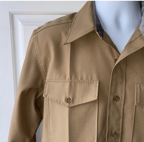 Marine Corps Military Khaki Long Sleeve Shirt Men's Neck Size 16.5. #p292 - Picture 2 of 6