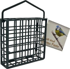 Green Jem Plastic Dual Suet/Scraps Wild Bird Feeder, Easy to Fill and Clean, At
