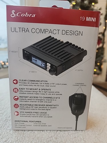 Cobra 19 MINI Recreational CB Radio ATV UTV Jeep 4x4 Off-Roaders Ultra Compact - Picture 3 of 4