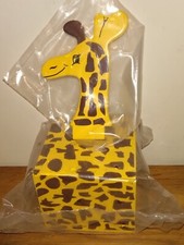 Giraffe wooden Money Box New Christening Gift Nursery Jungle Emma Jefferson