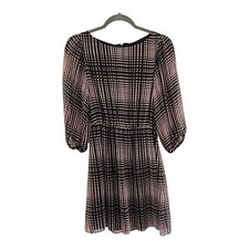 Alice + Olivia Size XS Geometric Glow Mini Dress Blouson A-Line Cinched Waist