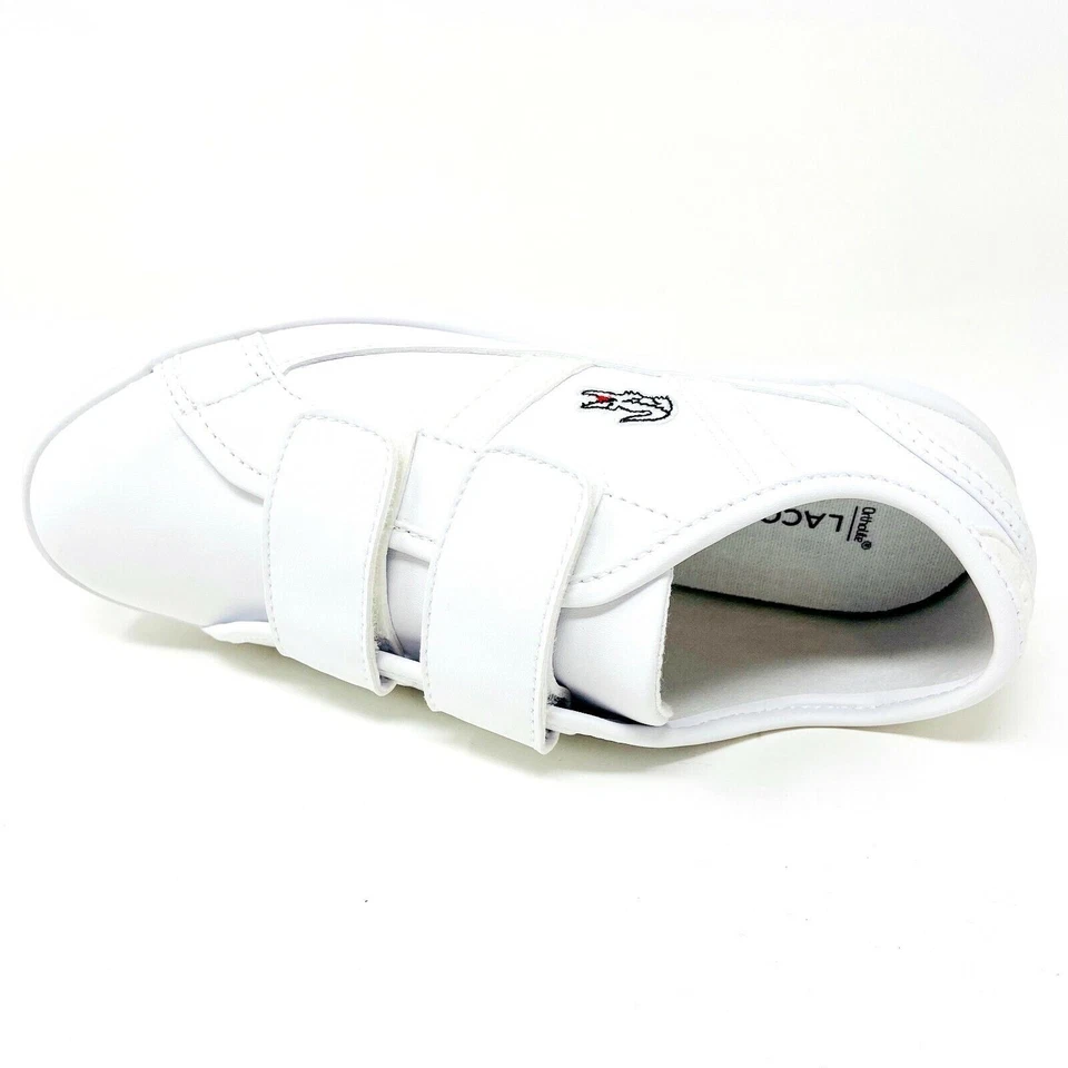 Zapatos informales Lacoste Sideline 120 2 CUC sintéticos blancos apagados para niños Foto 4 de 4