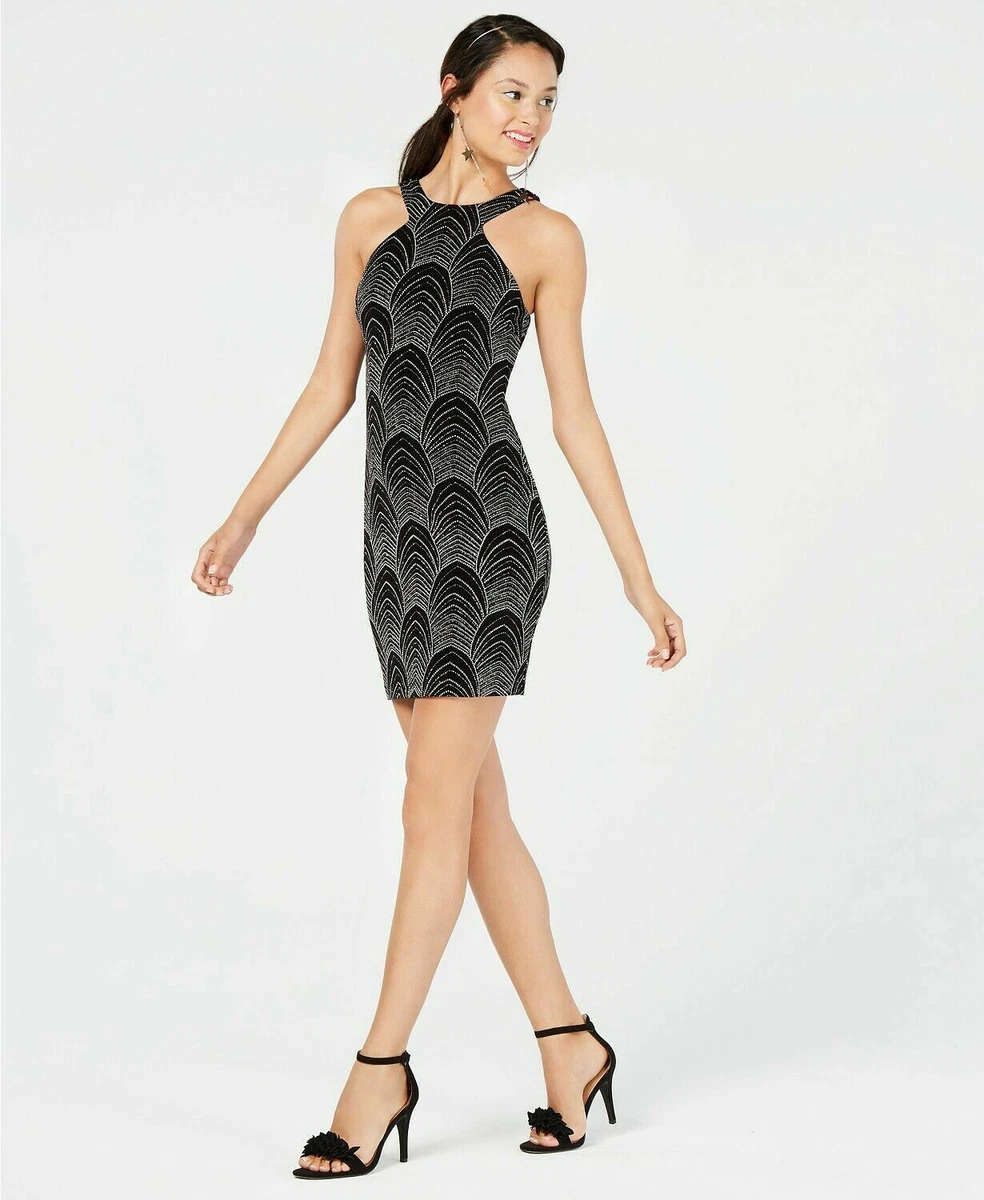 Speechless Juniors Glitter Embellished Bodycon Dress Size 11