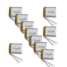 10pcs 3.7V 1100mAh 4.07Wh Li-Polymer Li Battery 103035 NTC Thermistor 3-Wires