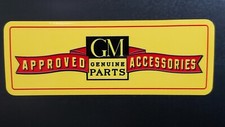 Vintage Gm Approved Accessories Quality Vinyl Decal New Durable Waterproof 6